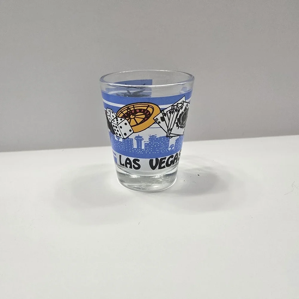 Shot Glass Casino Logo Collectible Travel Souvenir Barware‎ Las Vegas